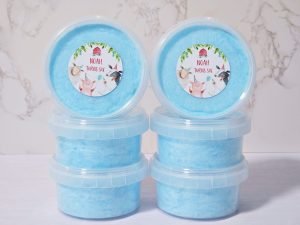 Farm Animals themed personalised fairy floss tub