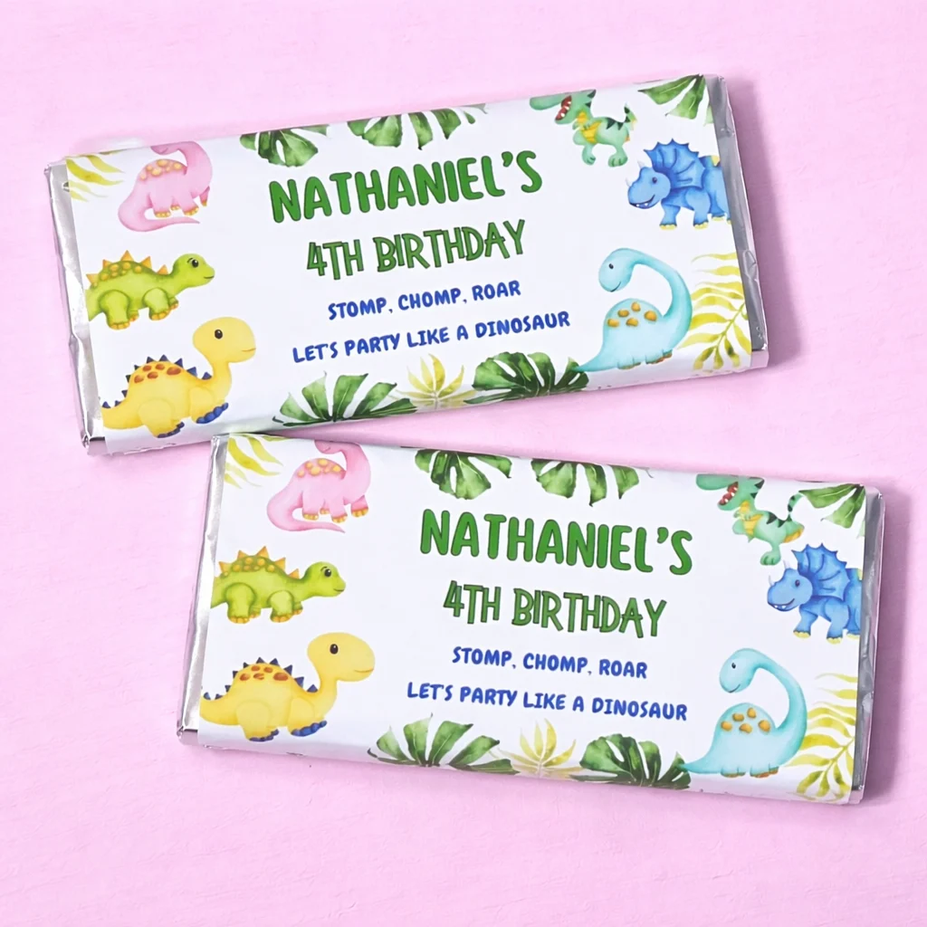 40g custom wrapped chocolate bars for guest gifts