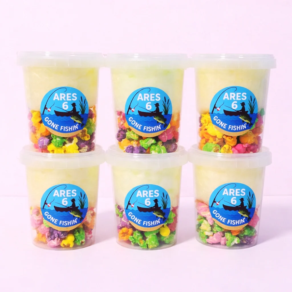 Fun Tub with fairy floss and caramel popcorn option