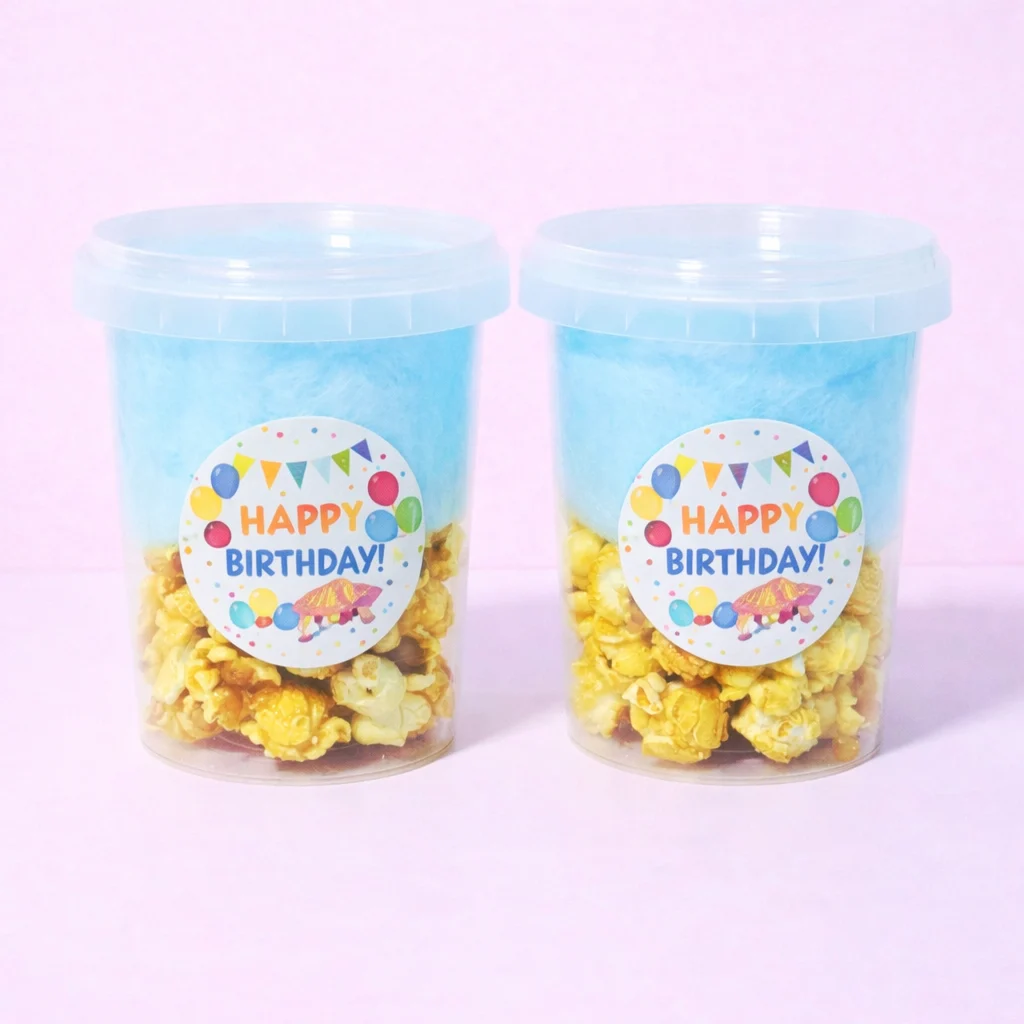 Fun Tub with personalised label for party orders