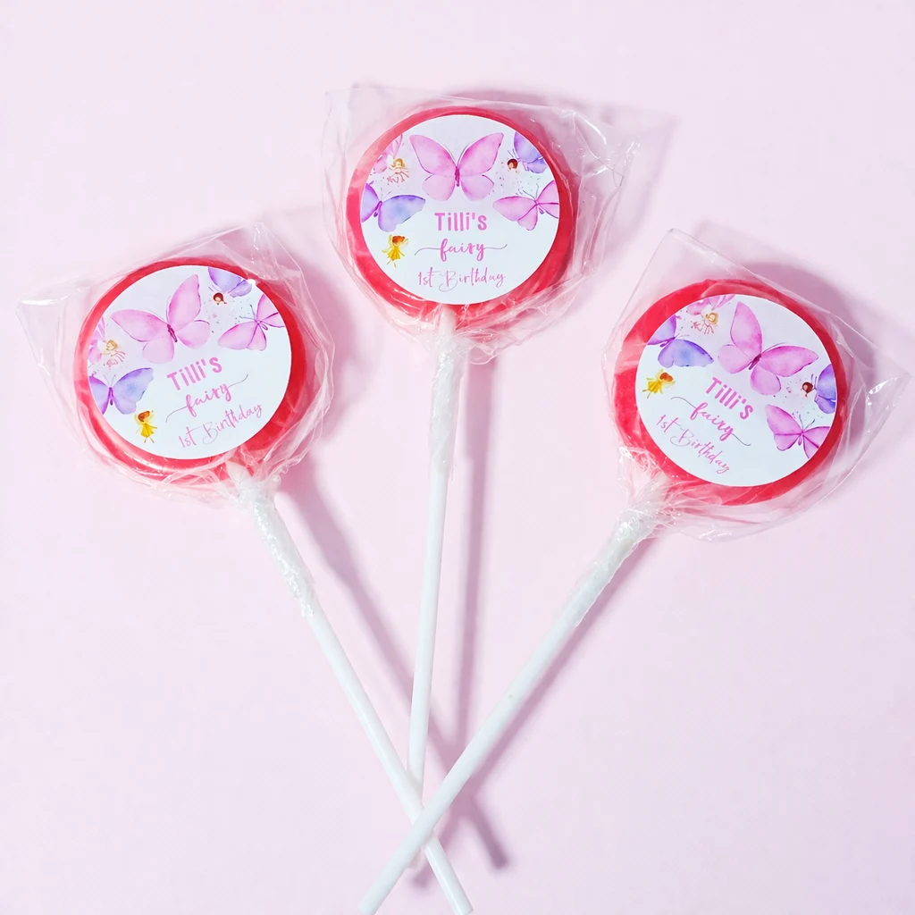 Lollipops for party bags guest gifts and event giveaways