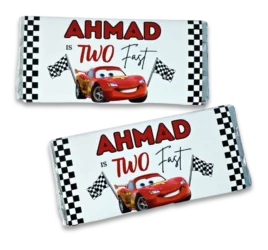 Personalised chocolate bars for party favours and events