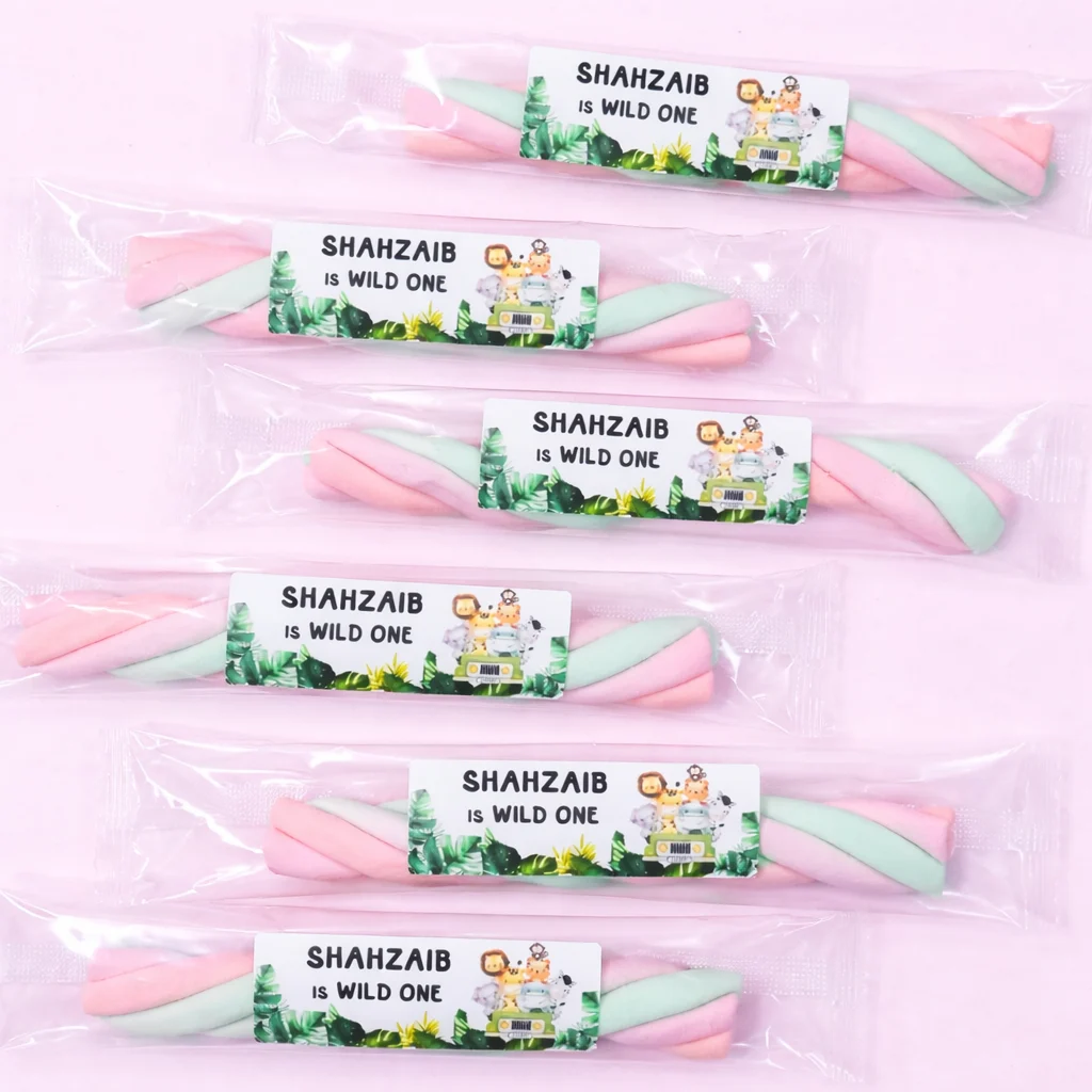 Pastel marshmallow twists for parties and events