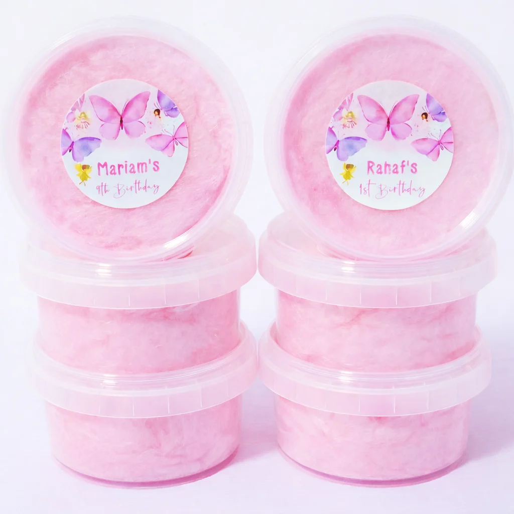 Butterfly Personalised Fairy Floss Party Favour