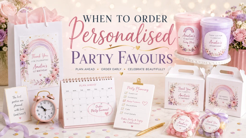 When to Order Personalised Party Favours