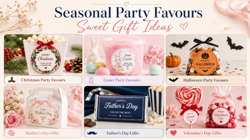 Seasonal Party Favours and Sweet Gift Ideas
