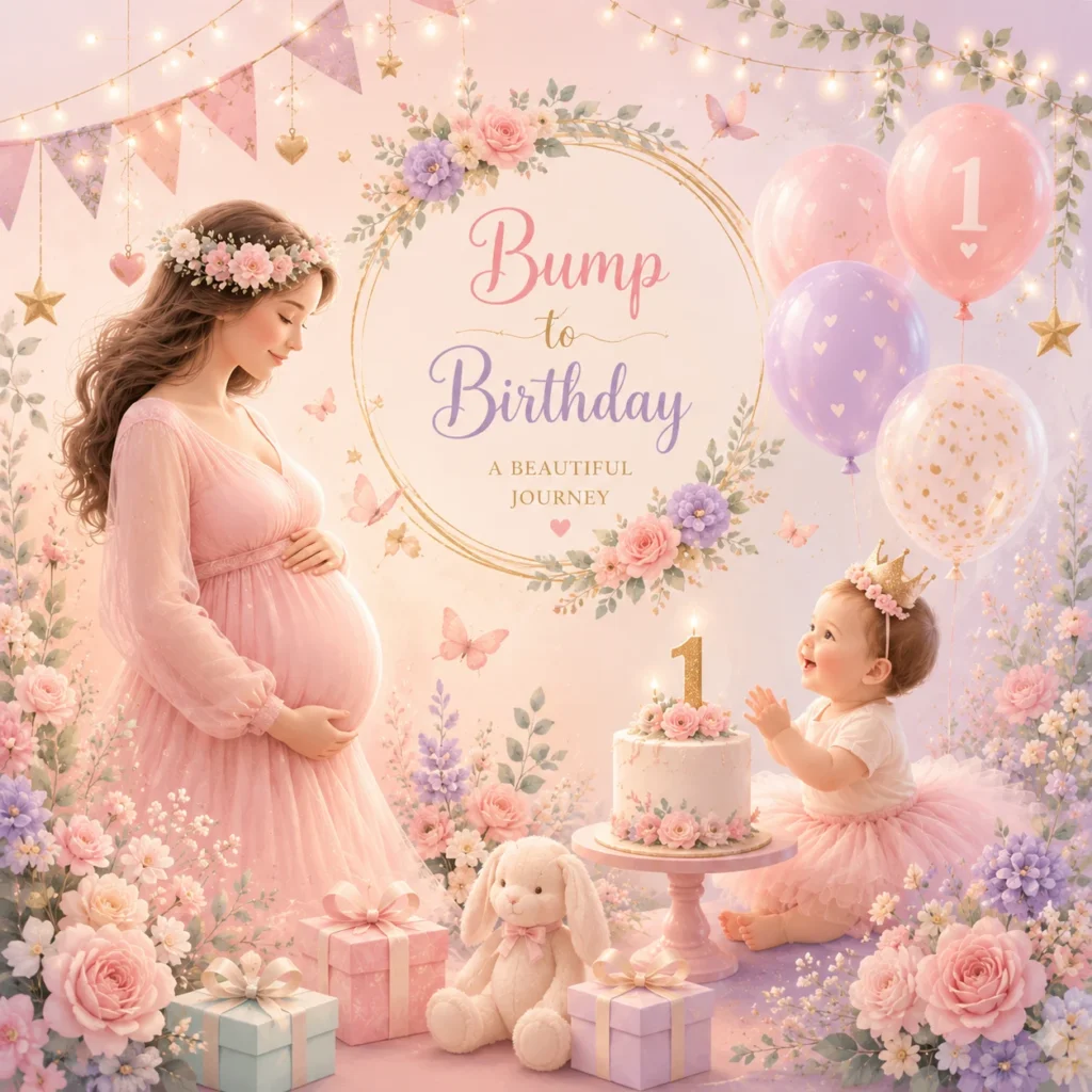 Mobile image for the Baby Shower, Gender Reveal or First Birthday Favours guide featuring Flossty Treats fairy floss, silver-wrapped chocolates, caramel and rainbow popcorn, a centred-label lolly bag, white party bag, lollipops and an individually wrapped marshmallow twist.