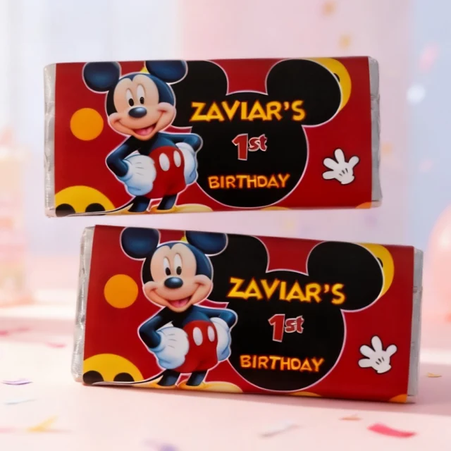 ✨ Mickey Mouse themed chocolate bars for the cutest celebrations 💕🍫
Personalised chocolate bar party favours made to match your birthday theme perfectly! A fun and delicious treat for kids birthday parties, baby showers & special events 🎀✨

💖 Custom personalised wrappers
🎉 Perfect for themed birthday parties
📦 Australia-wide shipping

Shop now:
www.flossty.com.au

#mousebirthday #personalisedchocolatebars #birthdaypartyfavours #customchocolates #personalisedpartyfavours #kidsbirthdayparty #partyfavoursaustralia #mousepartytheme #themedpartyfavours #birthdayideas #custompartyfavours #birthdayinspo #chocolatefavours #partyideas  #personalisedgifts #birthdaytreats #customwrappers #flosstytreats