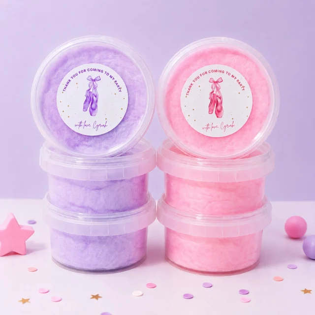 ✨ Ballerina theme Fairy Floss birthday party favours 💕
Personalised Fairy Floss tubs made fresh to order with custom labels designed to match your event theme 🌈

🎀 Free personalised labels
📦 Australia-wide delivery

Order online now:
www.flossty.com.au

#fairyflossbirthdayfavours #customfairyfloss #rainbowfairyfloss #birthdayfavours #pastelpartyfavours #birthdaytreats #partyfavoursaustralia #flosstytreats #ballerinaparty