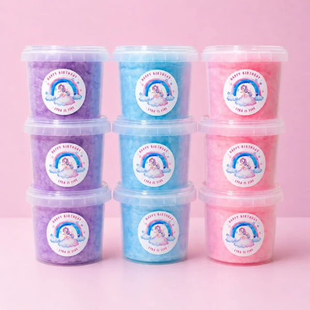 These personalised fairy floss tubs are the perfect party favours for unicorn birthdays, kids celebrations, lolly tables and thank you gifts 🎉🌈

Made fresh to order with custom stickers to match your party theme and colours ✨
The sweetest way to add colour and fun to your special day 💖

Shop now:
www.flossty.com.au

#personalisedfairyfloss #fairyflosspartyfavours #unicornparty #unicornbirthday #partyfavours #kidsbirthdayparty #birthdaypartyfavours #custompartyfavours #fairyfloss #partyideas #lollytable #partyfavoursaustralia #customfairyfloss #flosstytreats #birthdaycelebration #personalisedpartyfavours